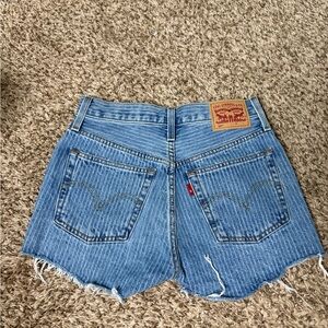 Levi's 501 Pinstriped Denim Cutoff